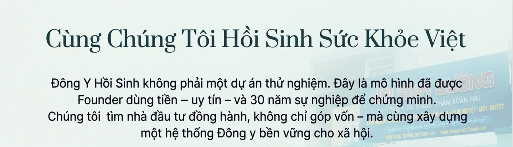CÔNG TY CỔ PHẦN ĐÔNG NAM DƯỢC HỒI SINH